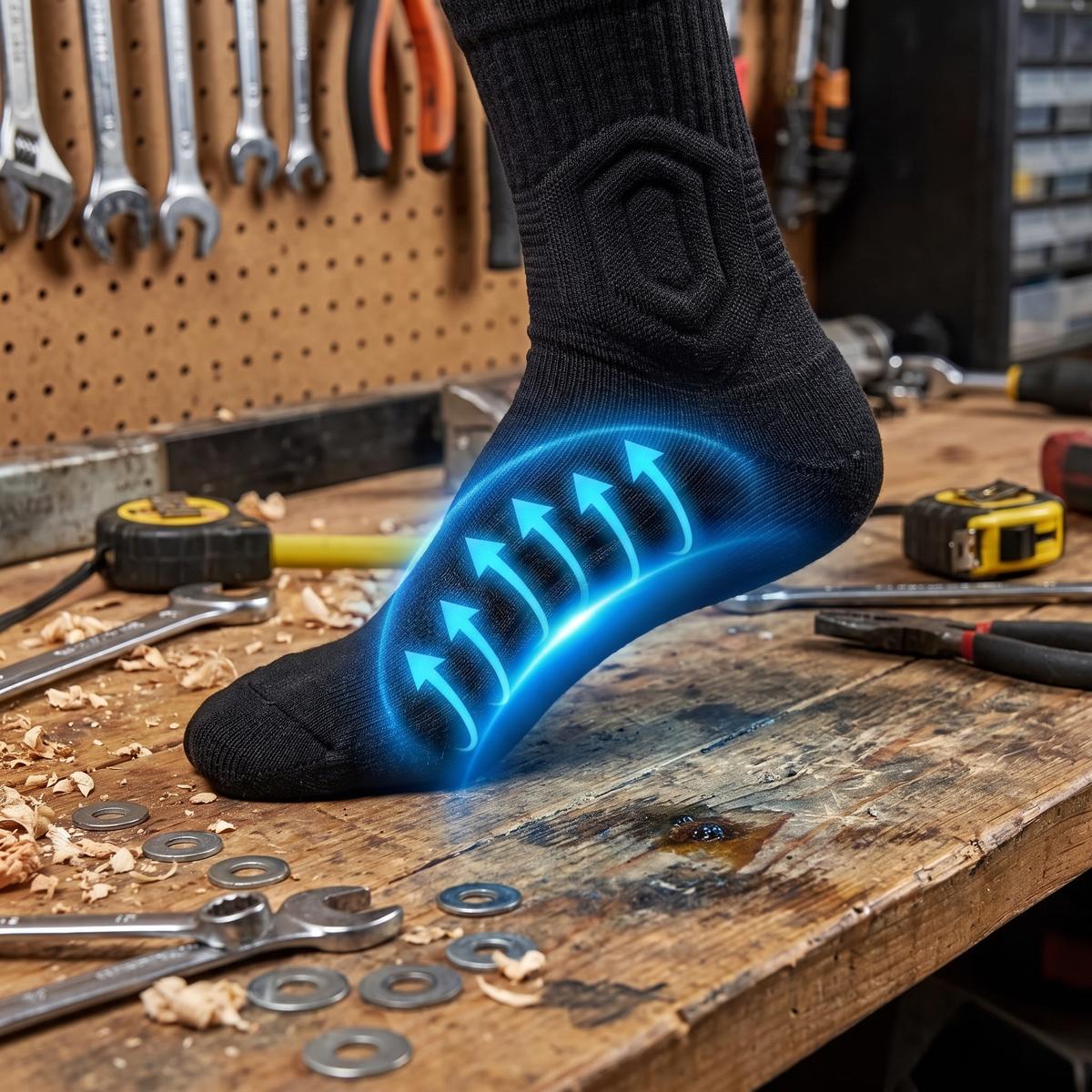 LESS FOOT FATIGUE,