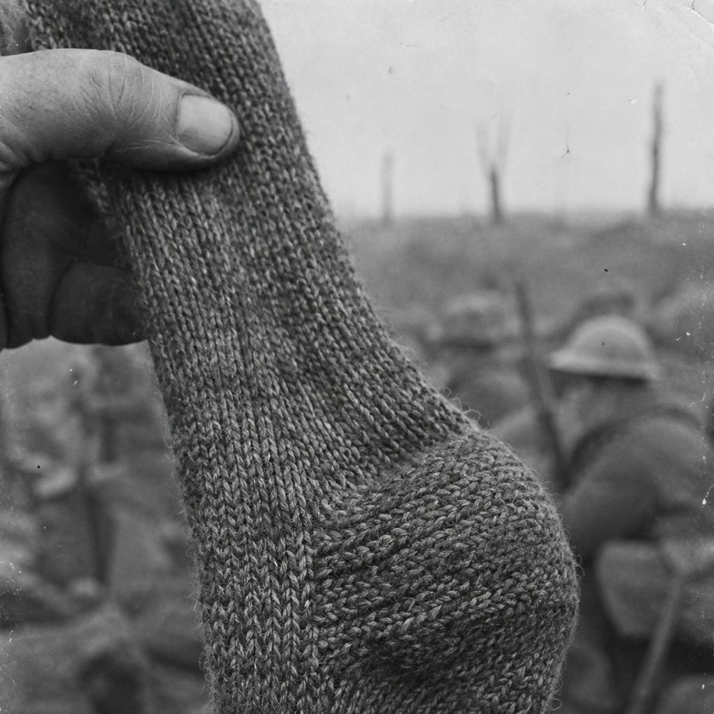 HIS MOTHER KNITTED THE HEEL