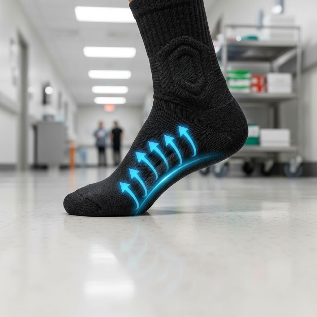 LESS FOOT FATIGUE